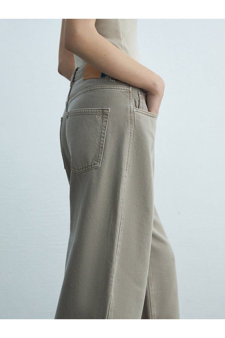 LTB Denıssa Pantalon en jean taille haute à jambes larges - karişik_55984