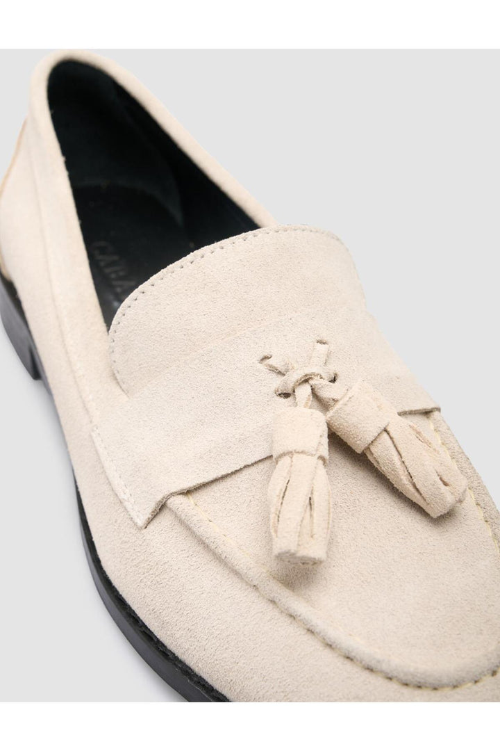 Cabani Shoes %100 Cuir véritable Mocassins en suède beige pour femmes - Beige