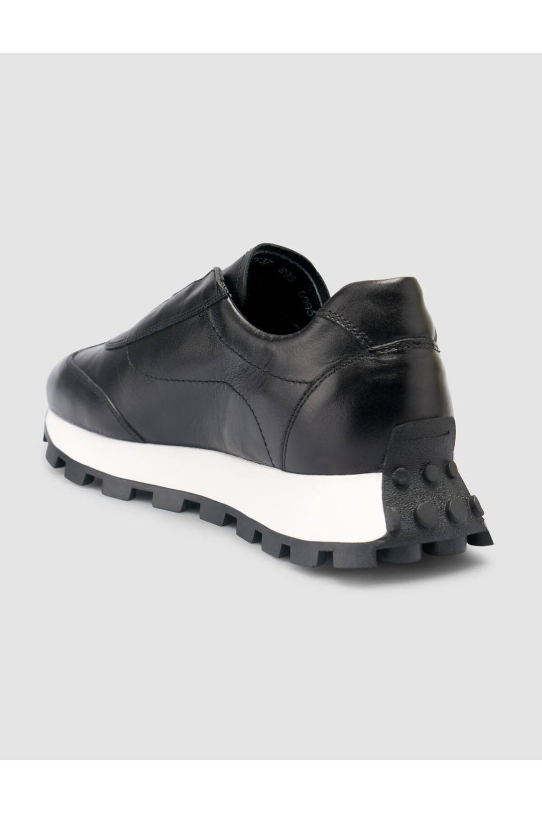 Cabani Shoes %100 Cuir Véritable Baskets Noires pour Femmes - Noir