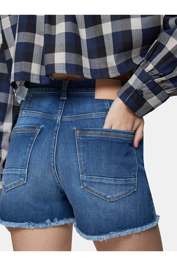 LTB Short en jean taille haute Carola