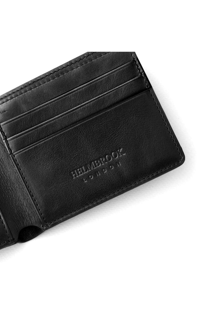 helmbrook Portefeuille en cuir véritable pour homme Slim Design Multi-Bay RFID Protected Eldridge Black