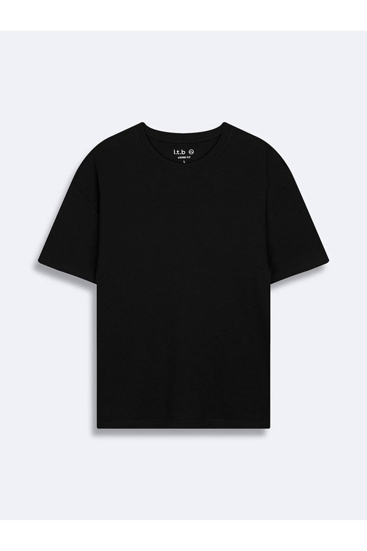 LTB T-shirt gris relaxé à imprimé minimal - Gris