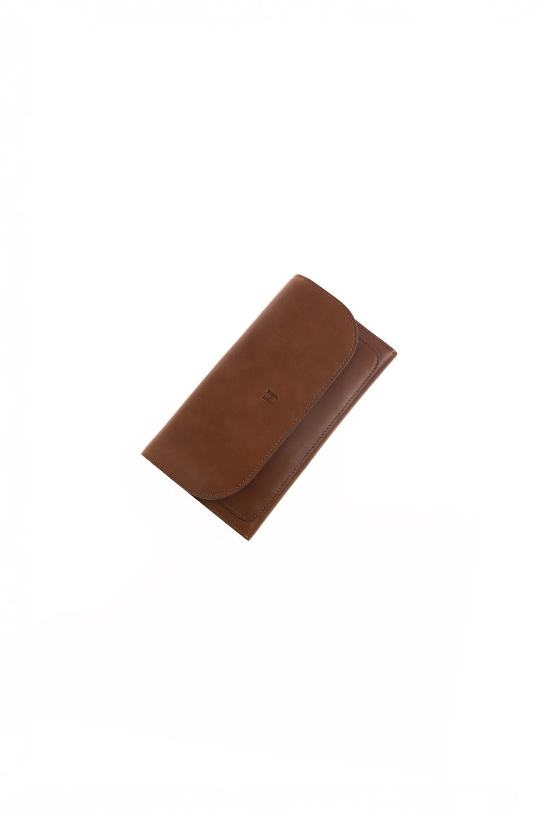 helmbrook Femme Cuir Véritable Grand Portefeuille Fermeture Éclair RFID Protégé Charlotte Tan