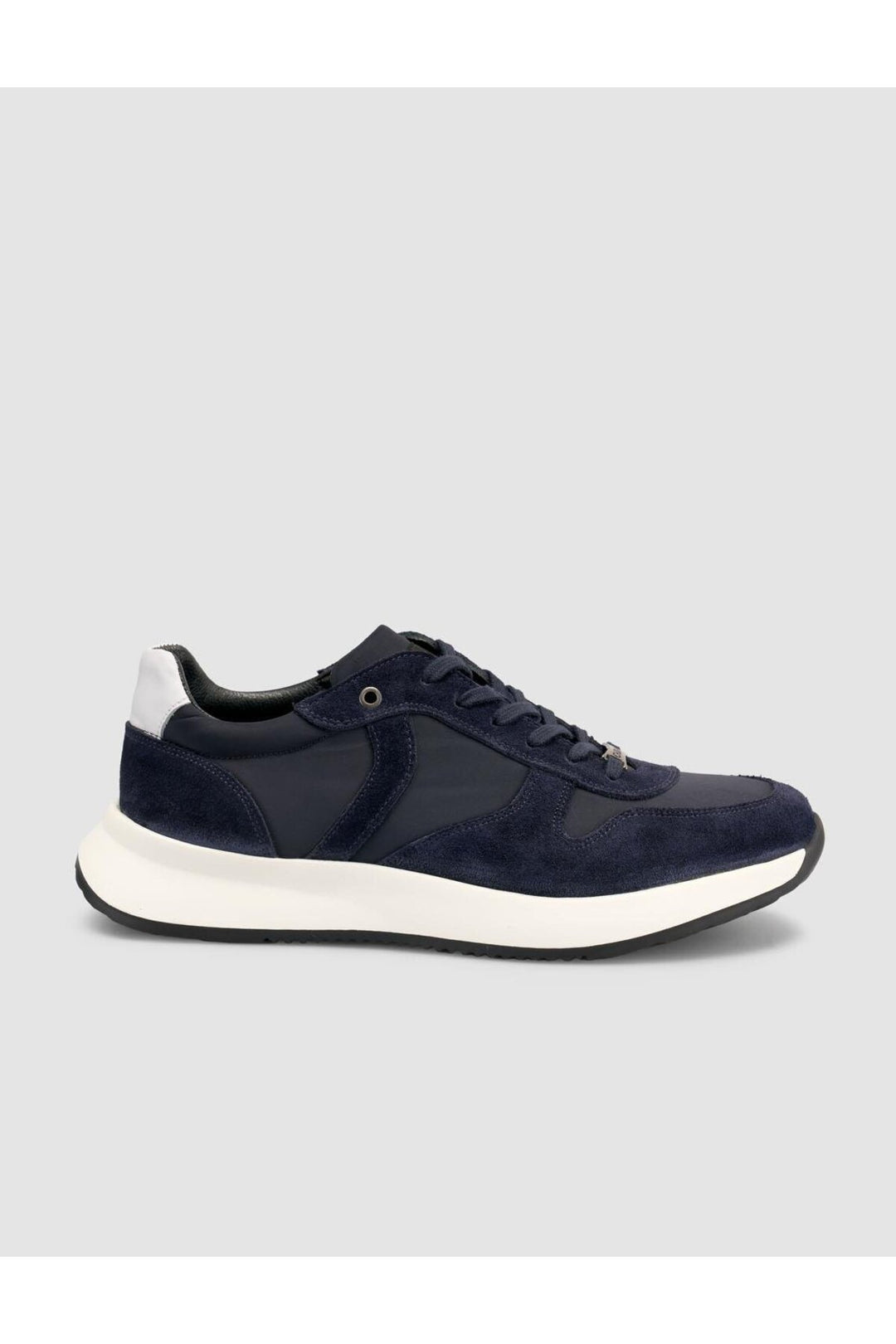 Cabani Shoes %100 Cuir Véritable Bleu marine Suédé Baskets Homme à Lacets - Multicolore
