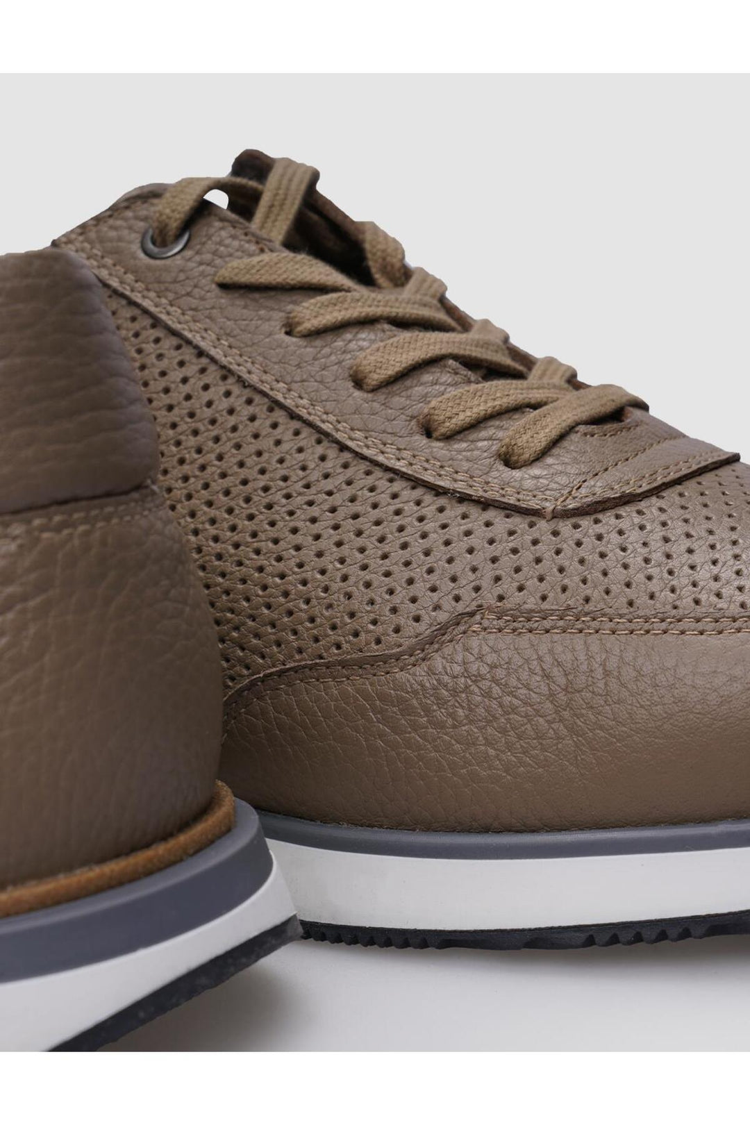 Cabani Shoes %100 Cuir véritable Sneaker homme à lacets en vison - Vison