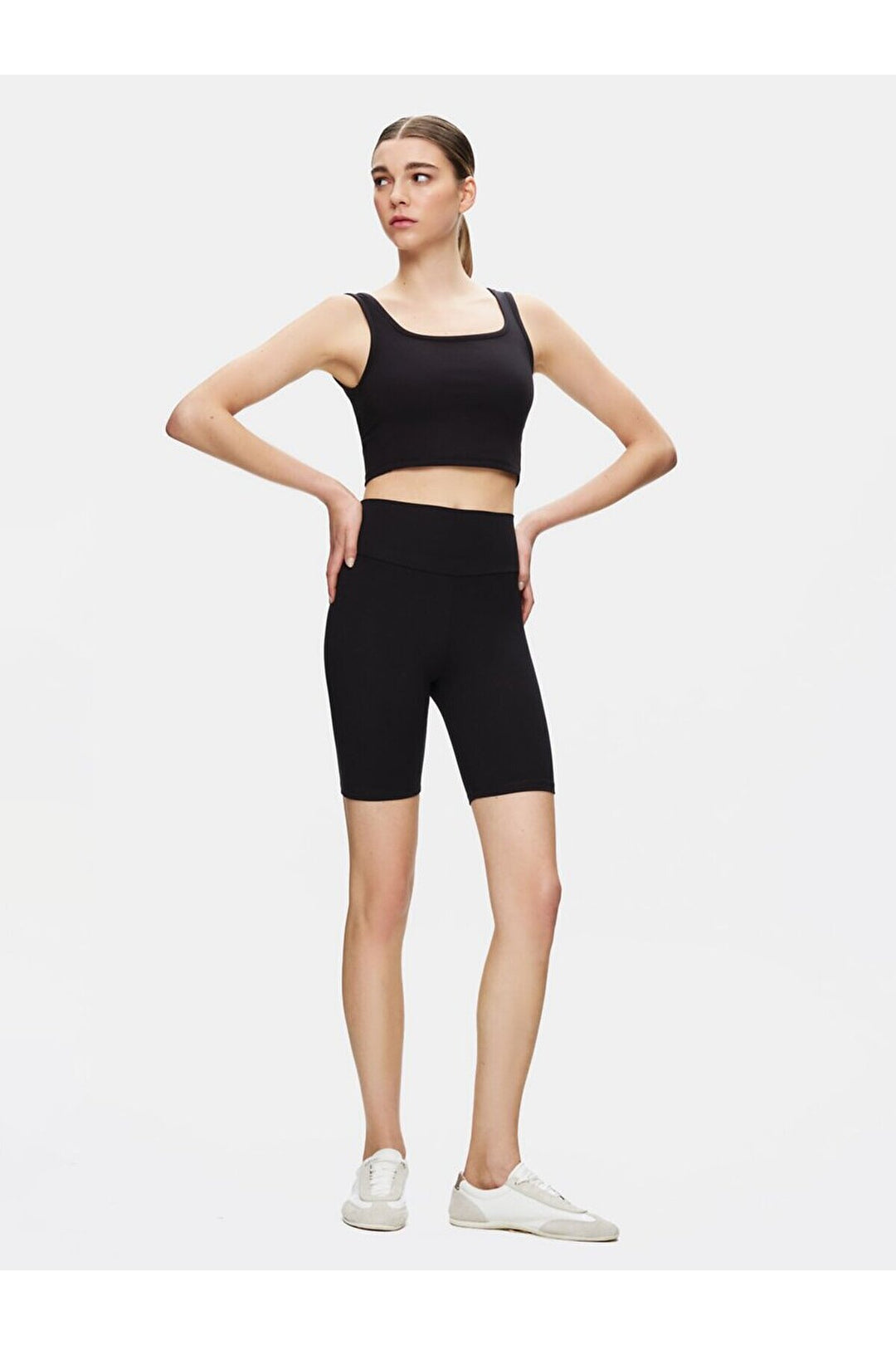 LTB Mini short noir Biker Slım