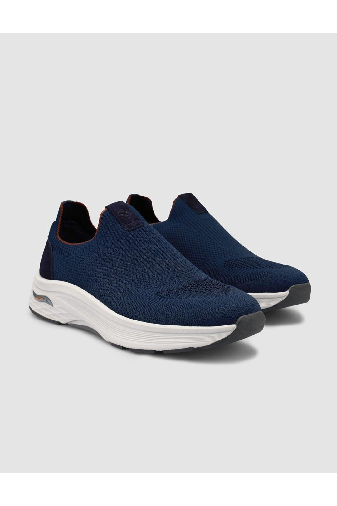 Cabani Shoes Chaussures de sport pour hommes en tricot Bleu marine - Bleu marine