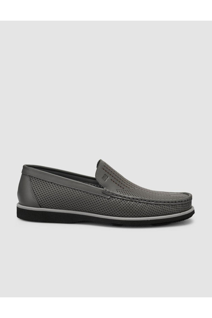 Cabani Shoes %100 Cuir véritable Mocassins gris pour homme - Gris