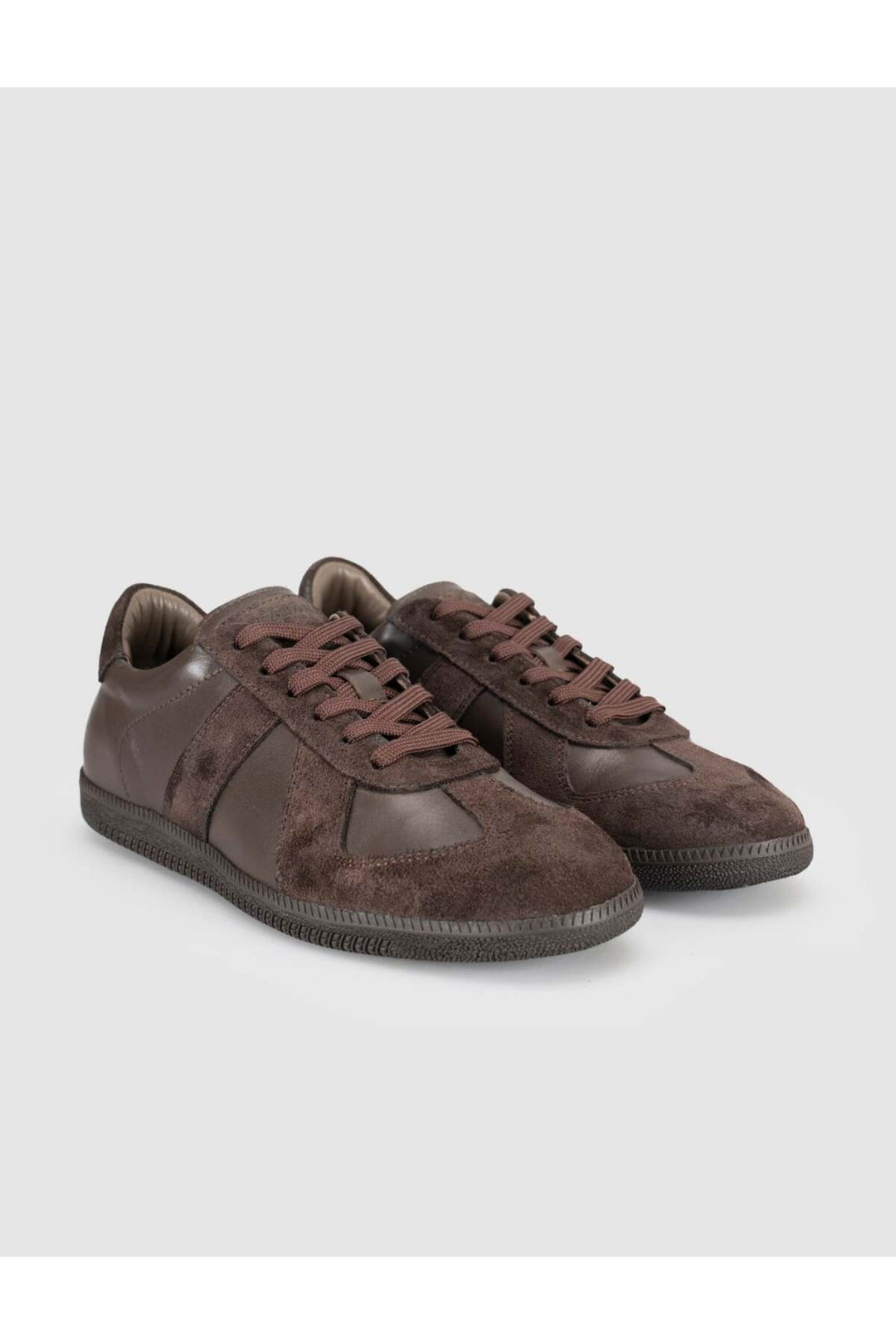 Cabani Shoes Baskets femme en cuir suédé marron - Multicolore