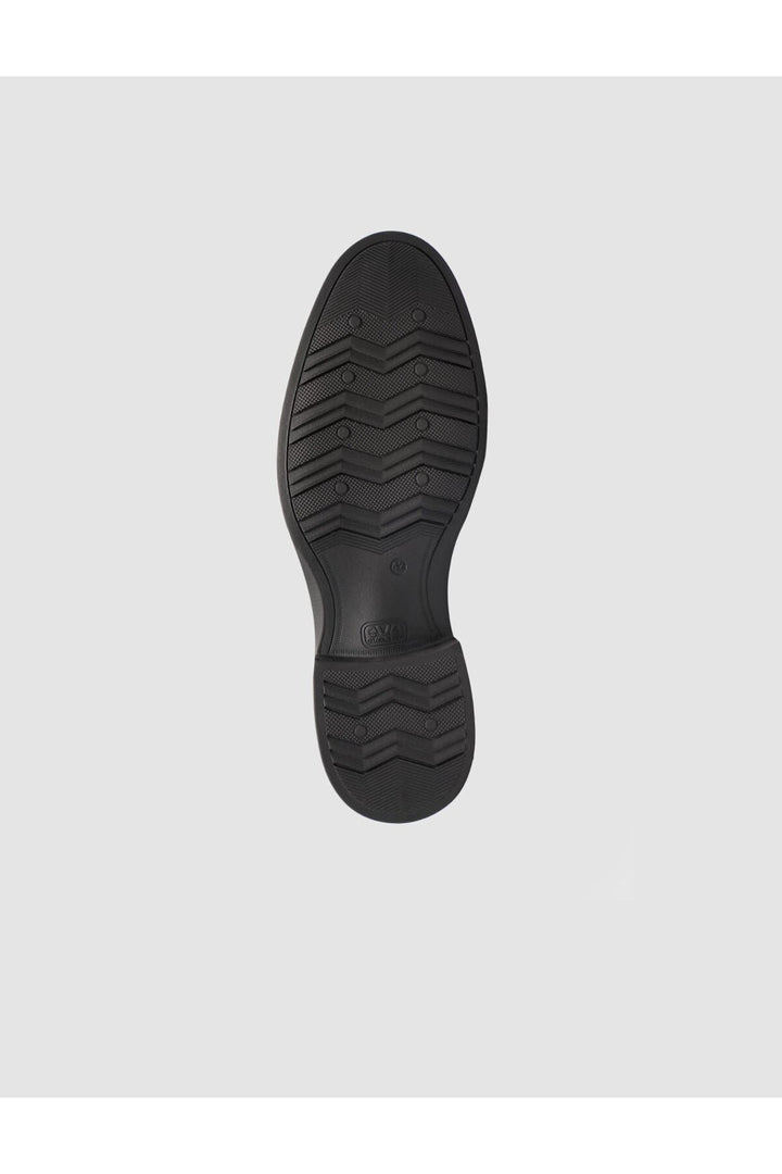 Cabani Shoes Chaussures classiques à lacets en cuir véritable de veau noir - Multicolore