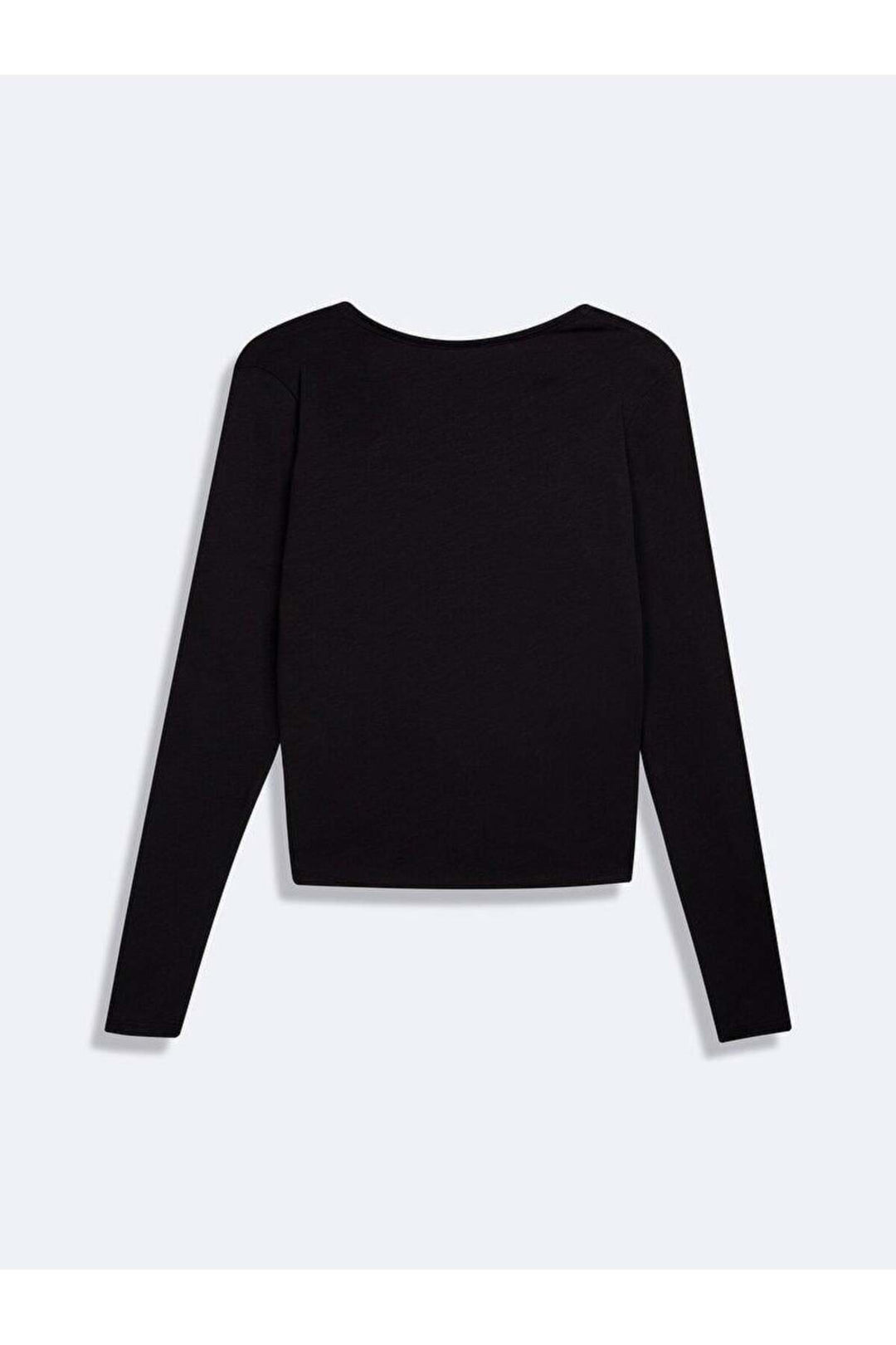 LTB PAMARA T-shirt femme à col en V à manches longues - Noir