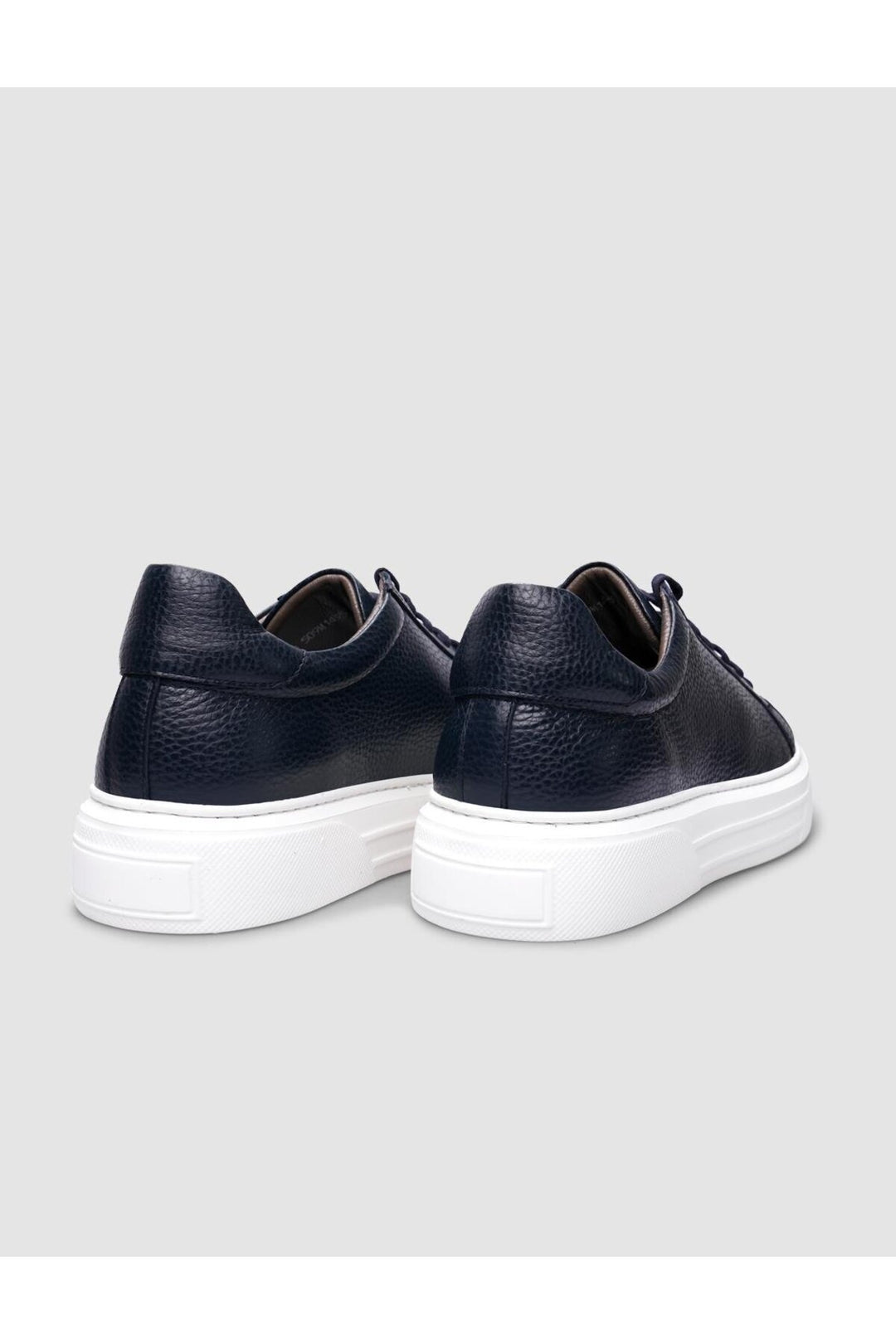 Cabani Shoes Chaussures pour hommes à lacets en cuir véritable 100% Bleu marine - Bleu marine