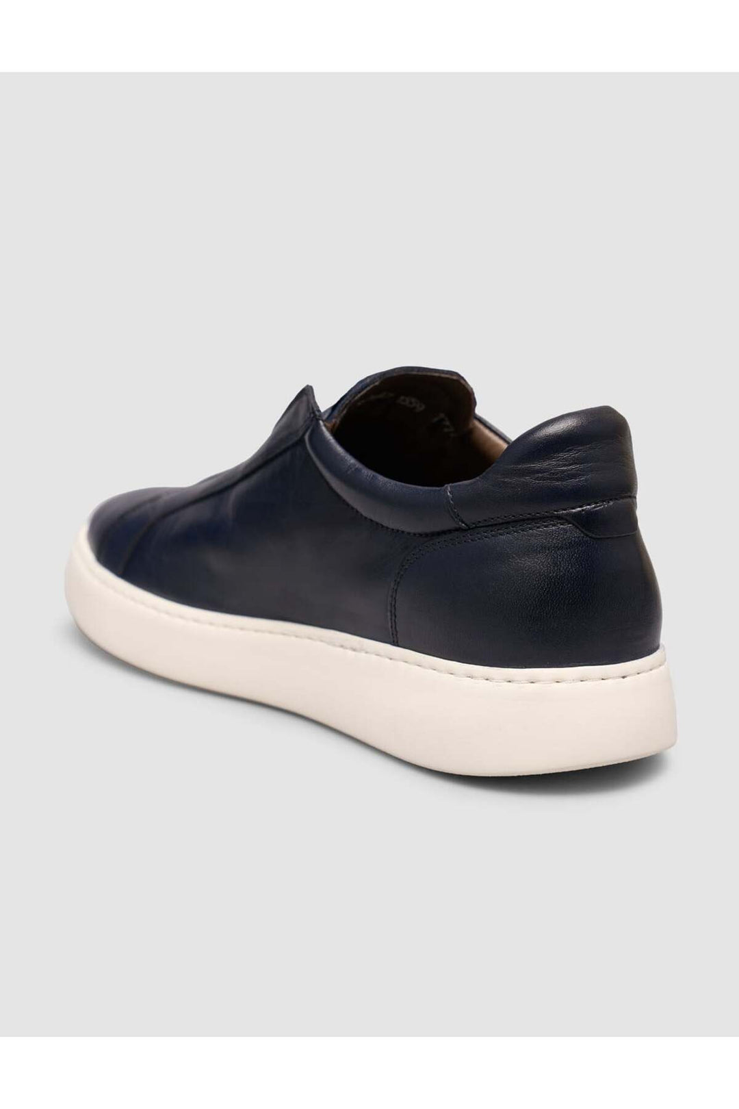 Cabani Shoes Bleu marine Chaussures Slip-On en Cuir Véritable - Bleu marine