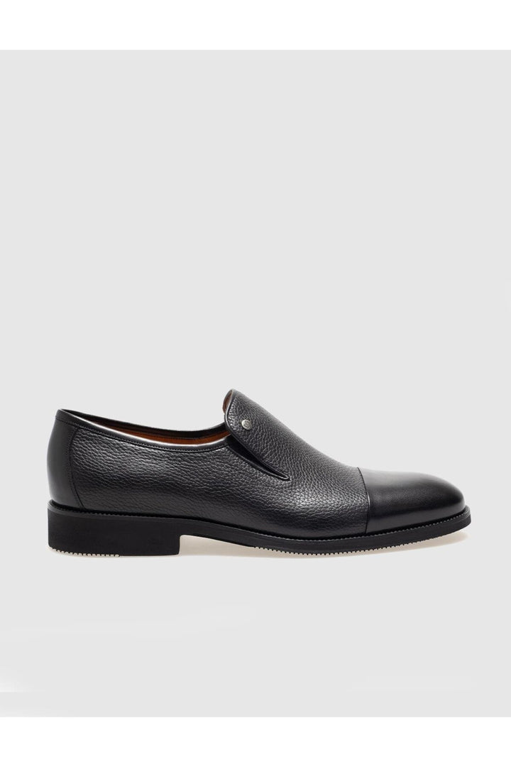 Cabani Shoes Chaussures classiques pour hommes en cuir véritable noires - Multicolore