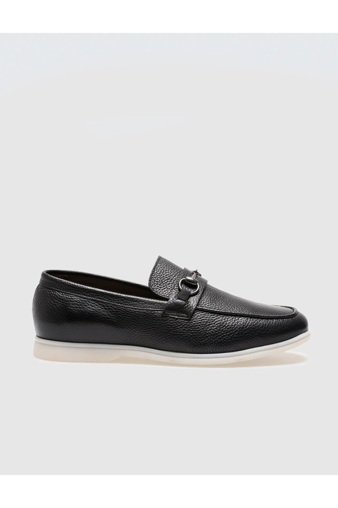 Cabani Shoes Mocassin homme en cuir véritable noir à boucle - Multicolore