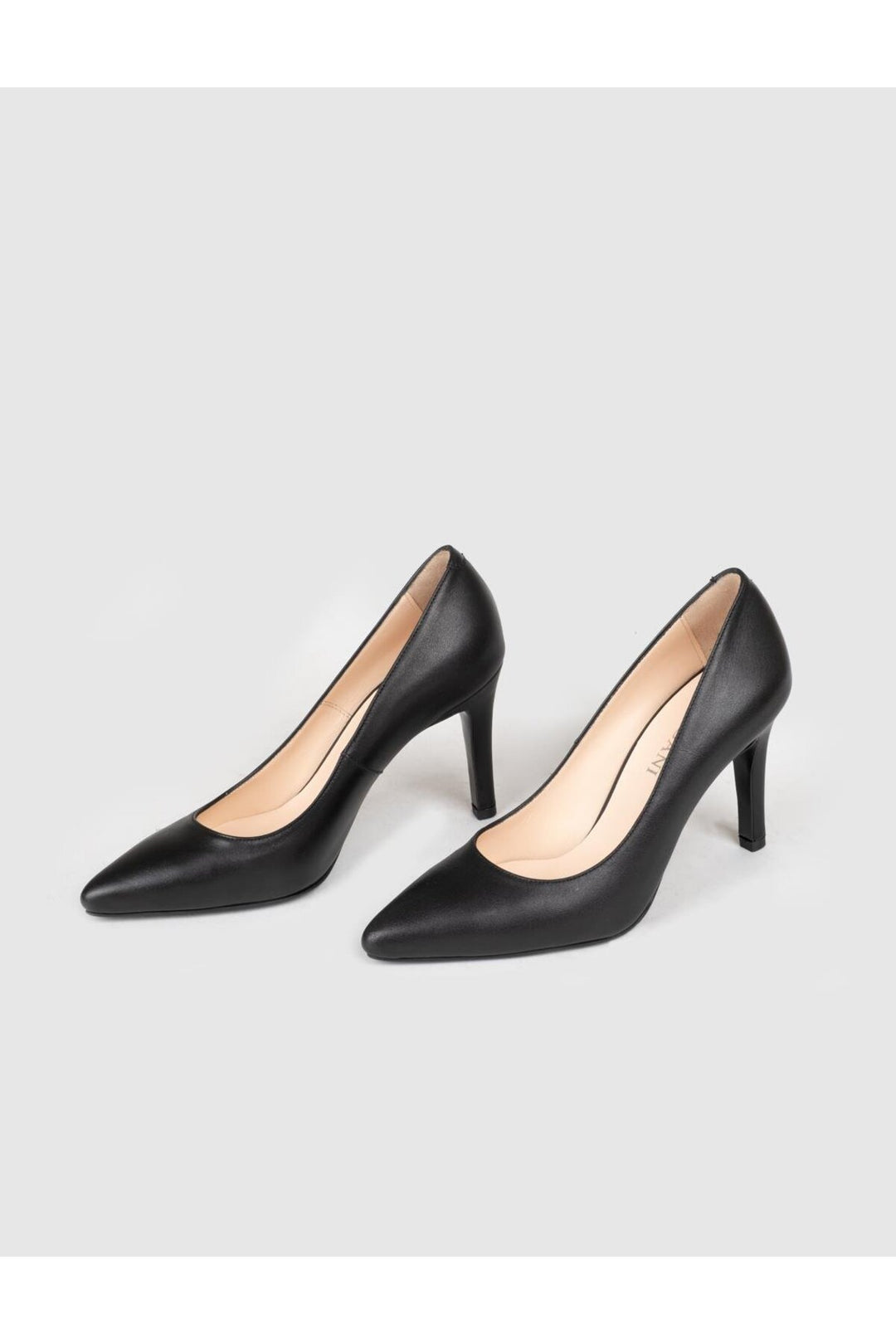 Cabani Shoes Chaussures à talons aiguilles fines en cuir véritable noir pour femme - Multicolore