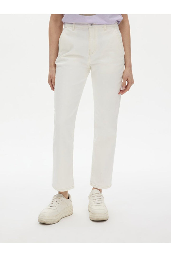LTB Pantalon en jean Marısse Carpenter - Blanc_