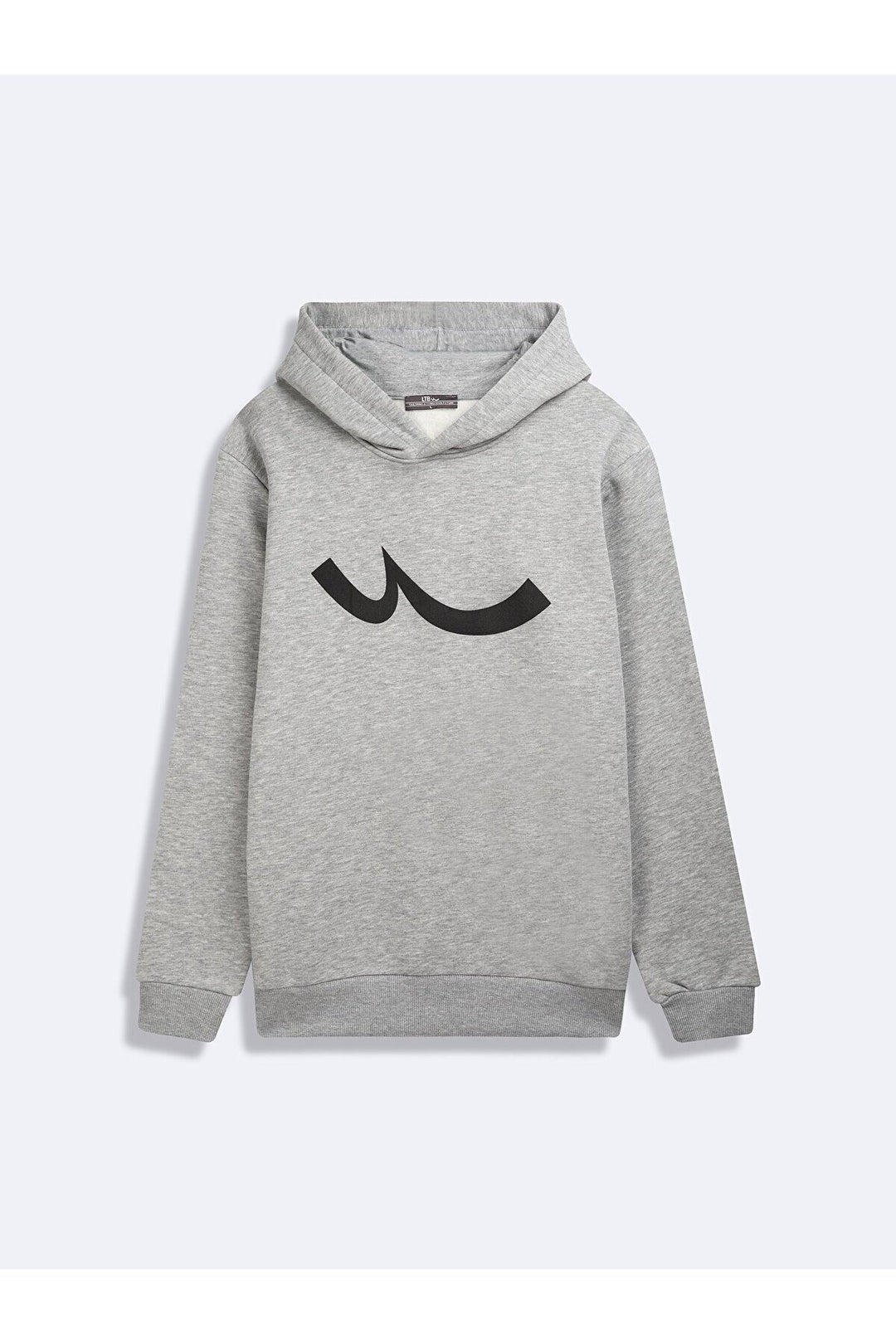 LTB Sweat-shirt gris imprimé à capuche