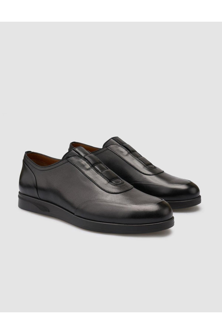 Cabani Shoes Chaussures de ville pour hommes en cuir véritable noir 100% - Multicolore