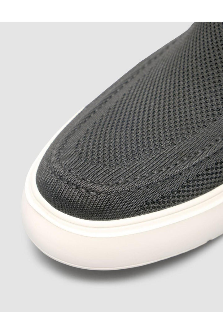 Cabani Shoes Chaussures de ville pour hommes en tricot sans lacets anthracite - Anthracite