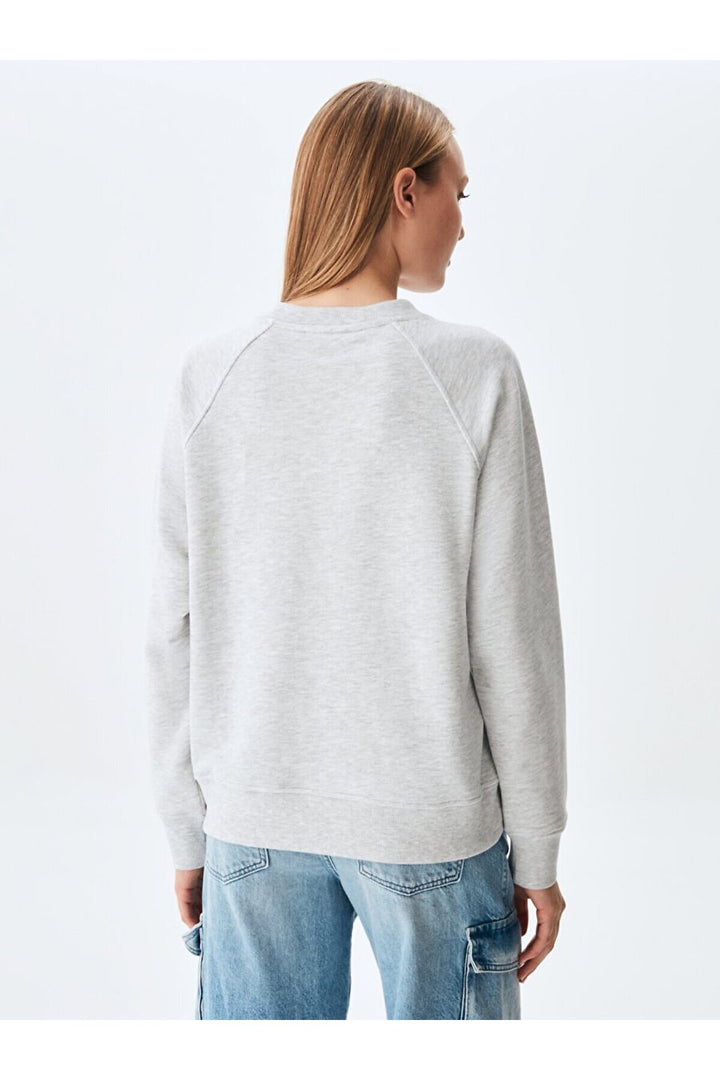 LTB Sweat gris pressé à col zéro