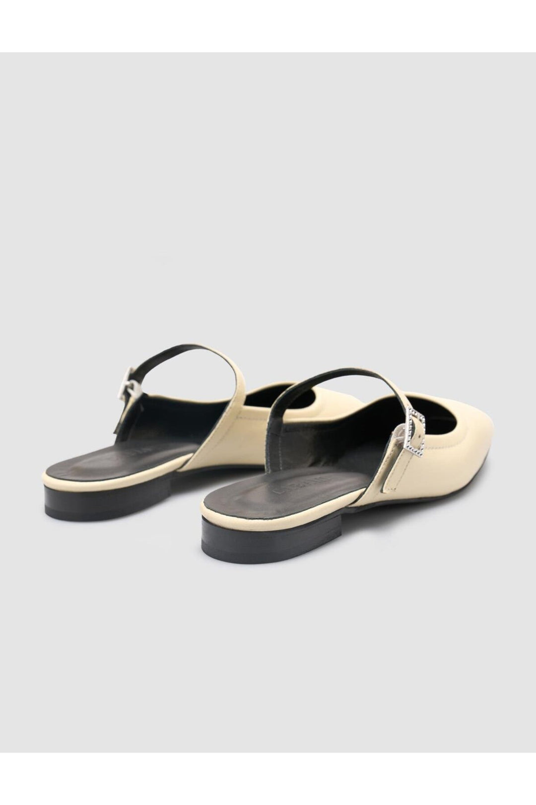 Cabani Shoes %100 Cuir Véritable Ballerines Femme Beige - Beige