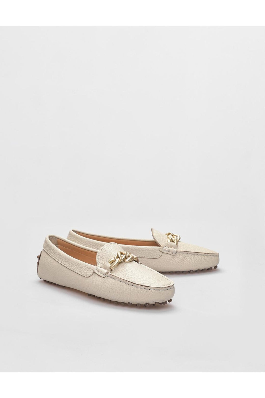 Cabani Shoes Chaussures pour femmes en cuir véritable beige loafer - Beige