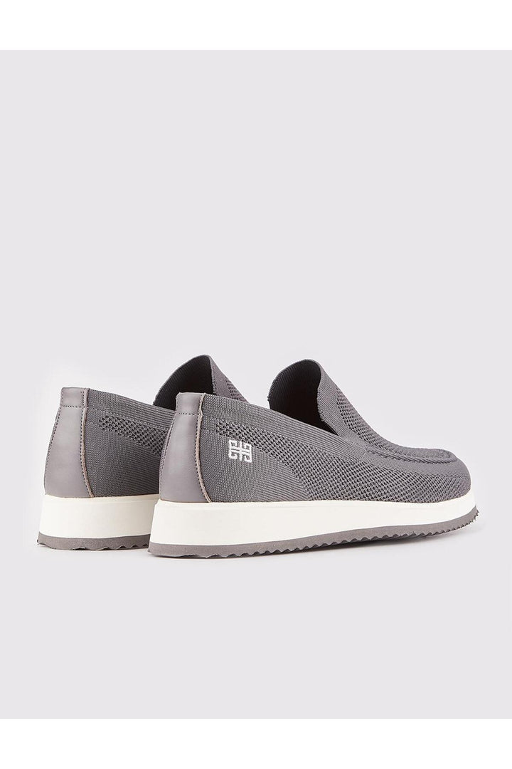 Cabani Shoes Chaussures de ville pour hommes en tricot gris avec semelle prête. - Gris