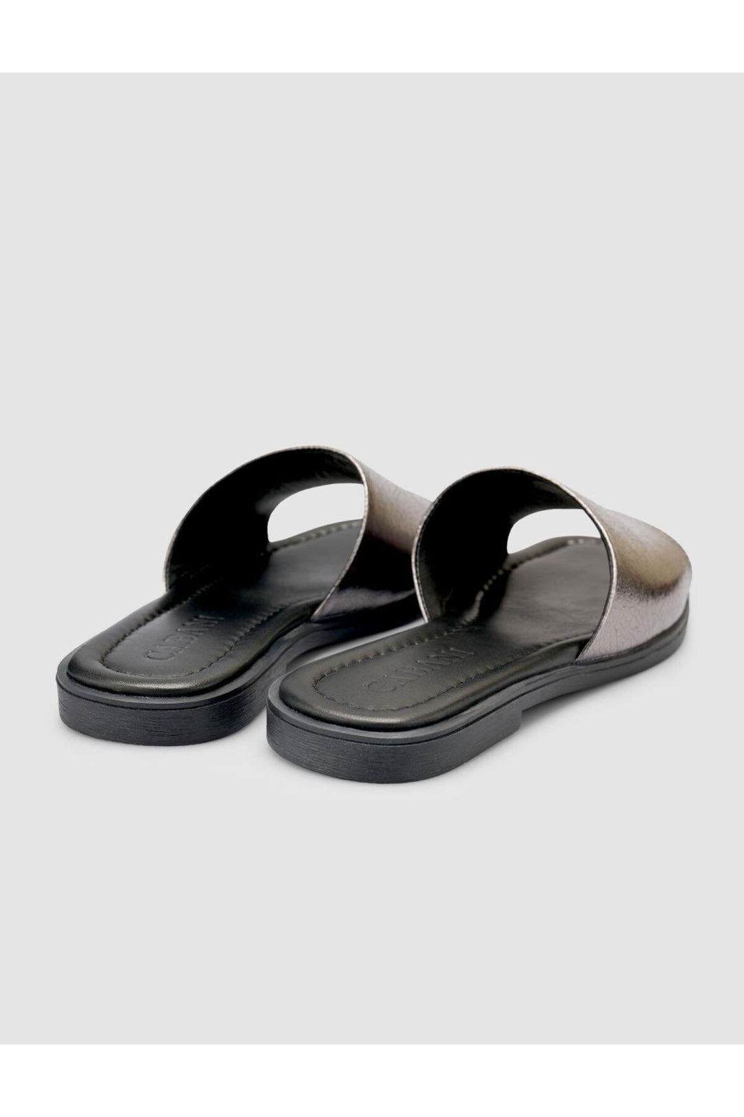 Cabani Shoes %100 Cuir véritable Sandales noires pour femmes - Multicolore