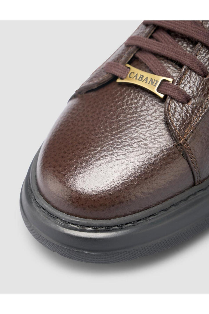 Cabani Shoes %100 Cuir véritable Chaussures de sport pour hommes Marron - Marron