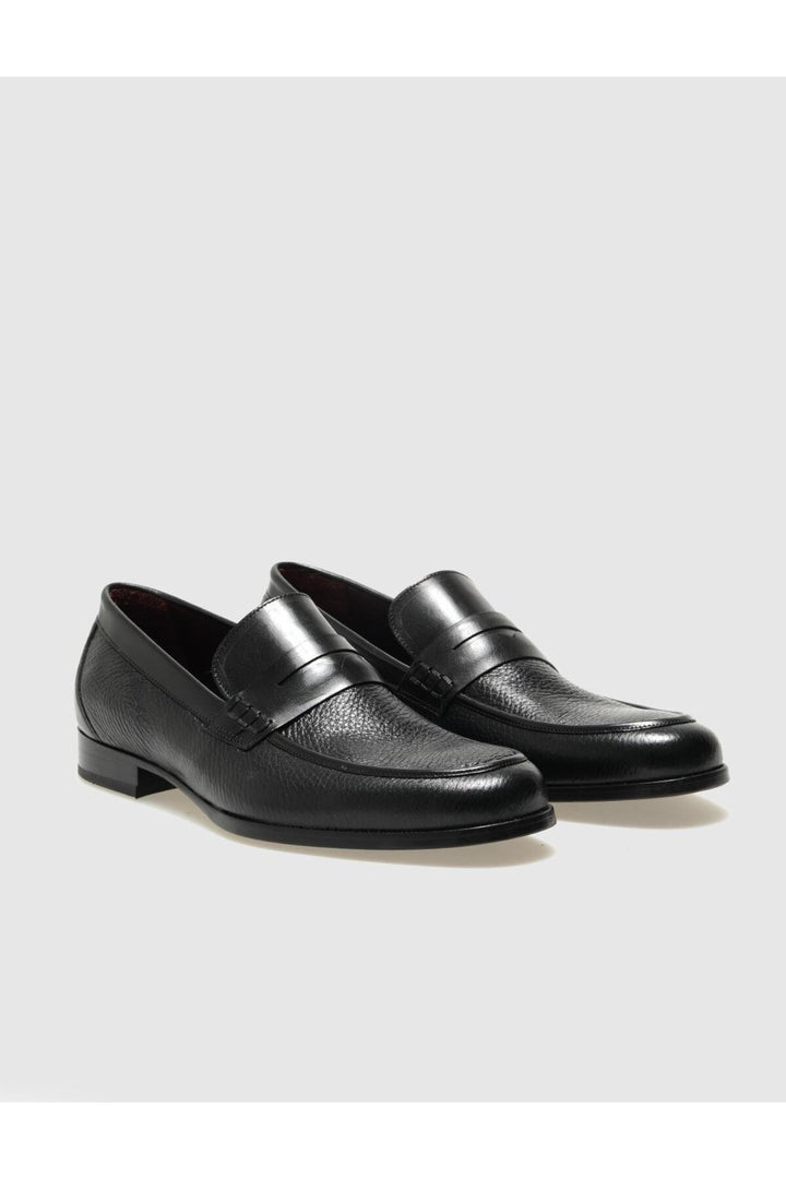 Cabani Shoes Chaussures classiques pour hommes en cuir véritable noires - Multicolore