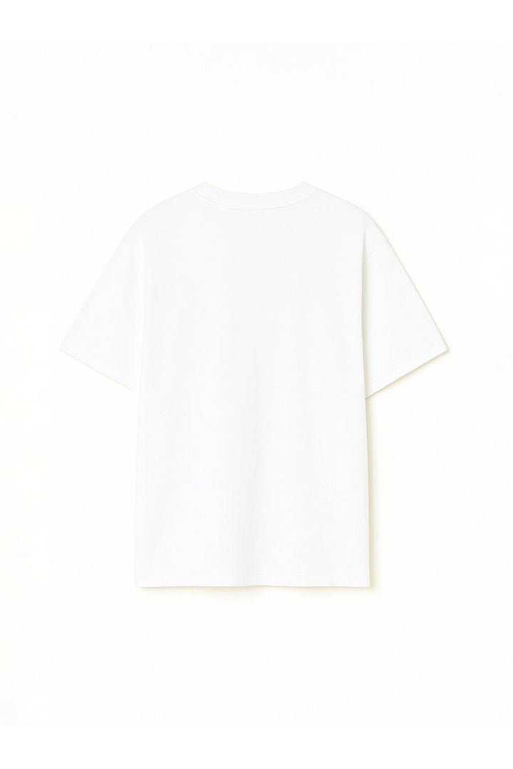LTB T-shirt blanc relaxé à imprimé minimaliste - Blanc