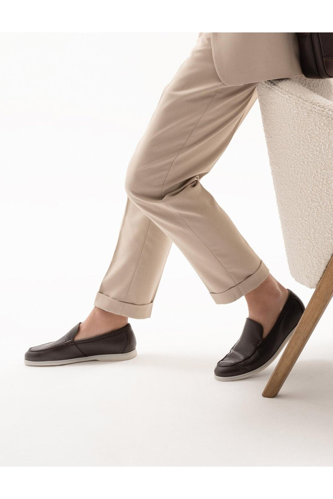 Cabani Shoes Chaussures de ville pour hommes en cuir véritable marron - Marron