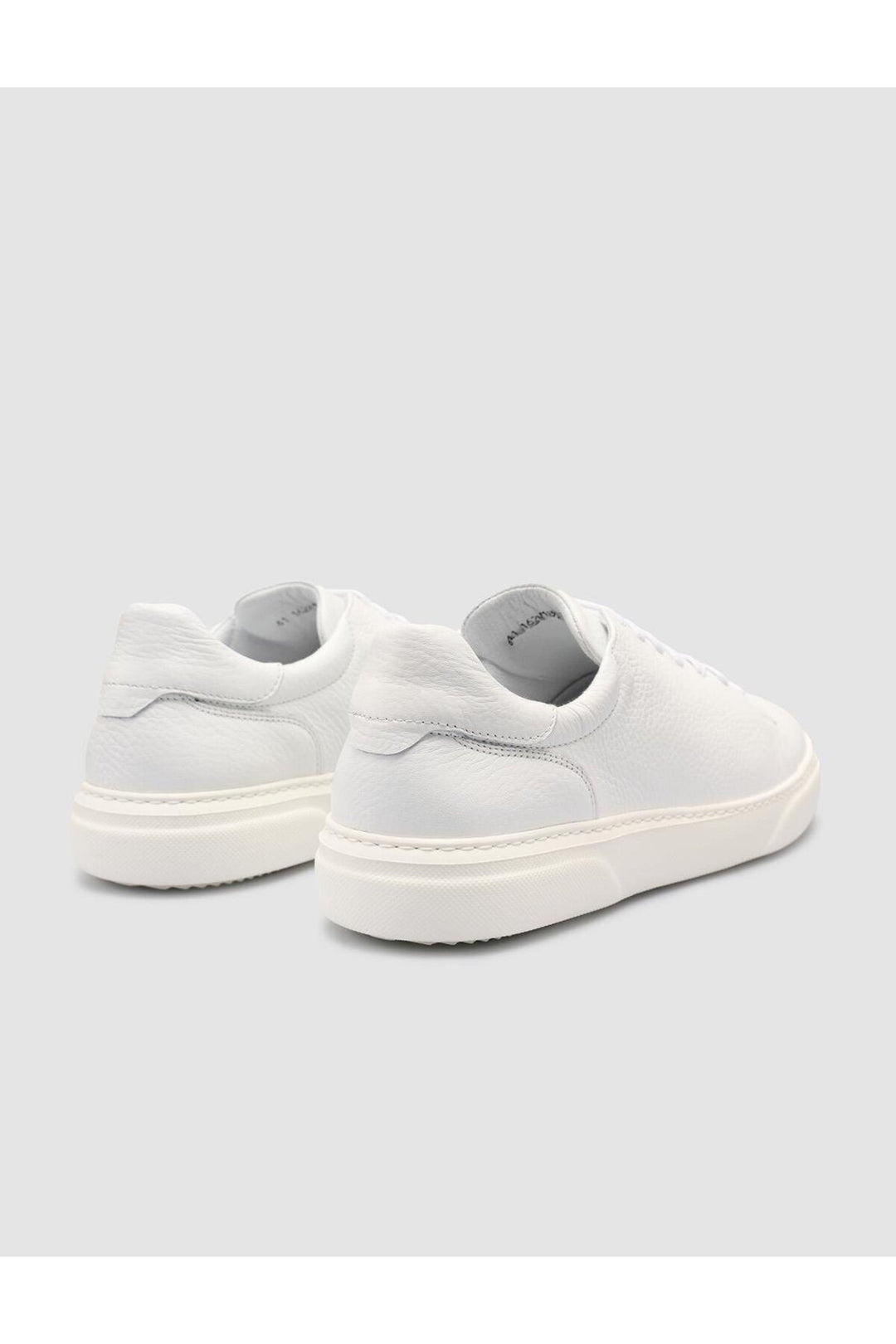 Cabani Shoes %100 Cuir véritable Baskets blanches pour hommes - Blanc