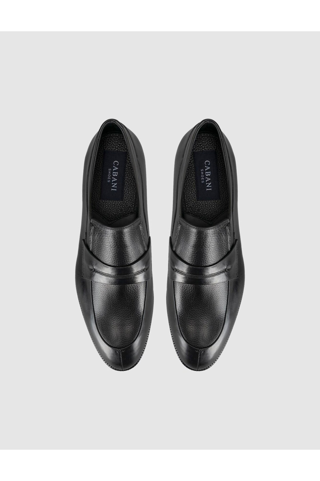 Cabani Shoes Chaussures classiques pour hommes en cuir noir premium - Multicolore