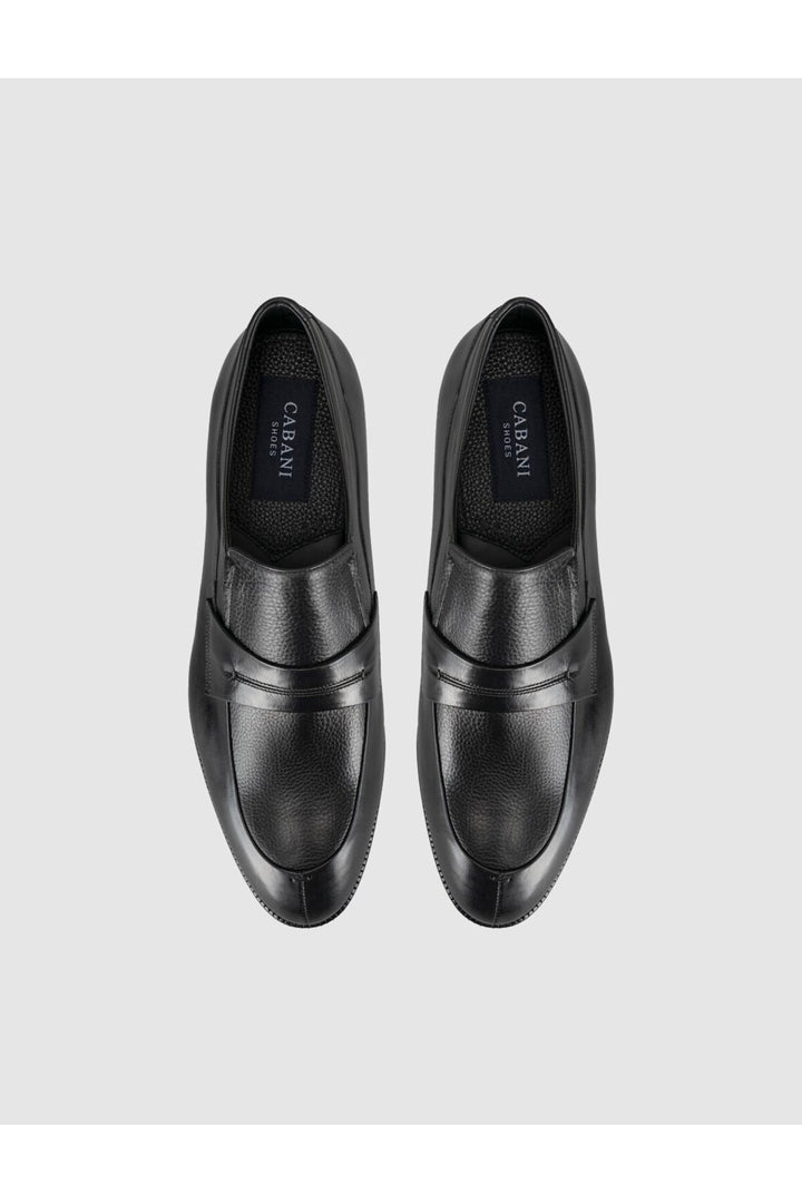 Cabani Shoes Chaussures classiques pour hommes en cuir noir premium - Multicolore