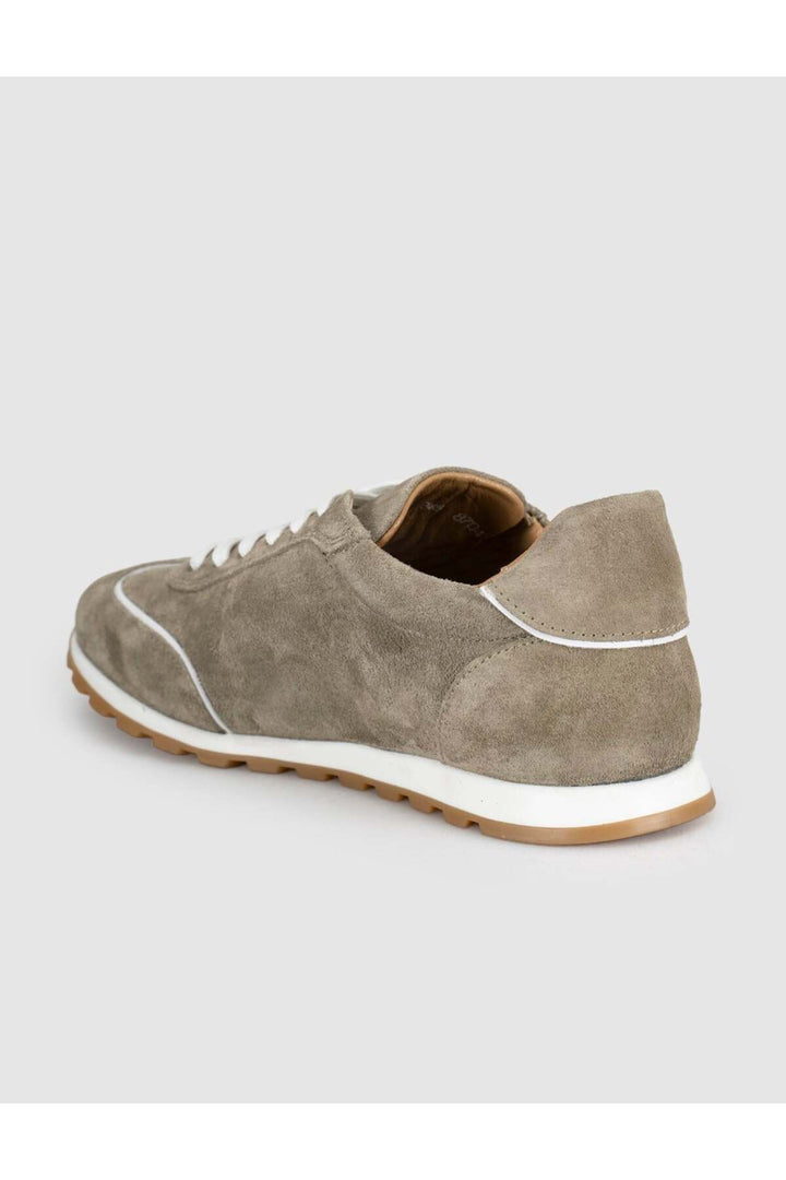 Cabani Shoes Baskets décontractées en cuir véritable pour femmes en vison - Multicolore
