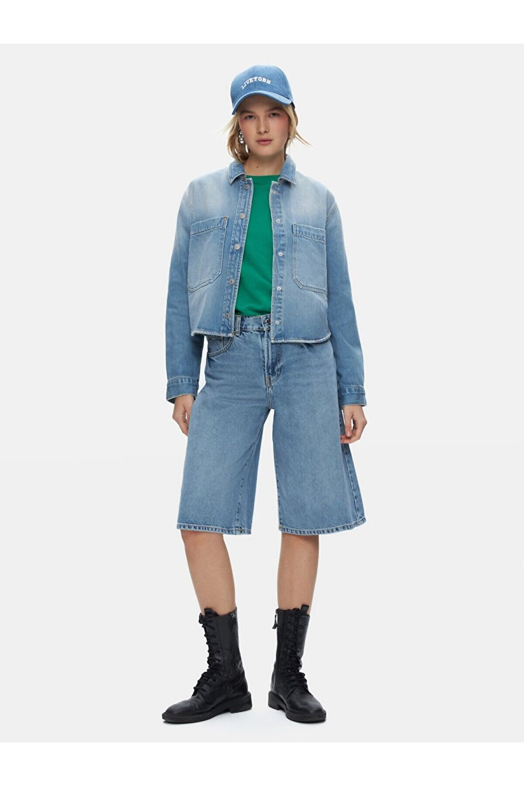 LTB Chemise courte en jean Peta