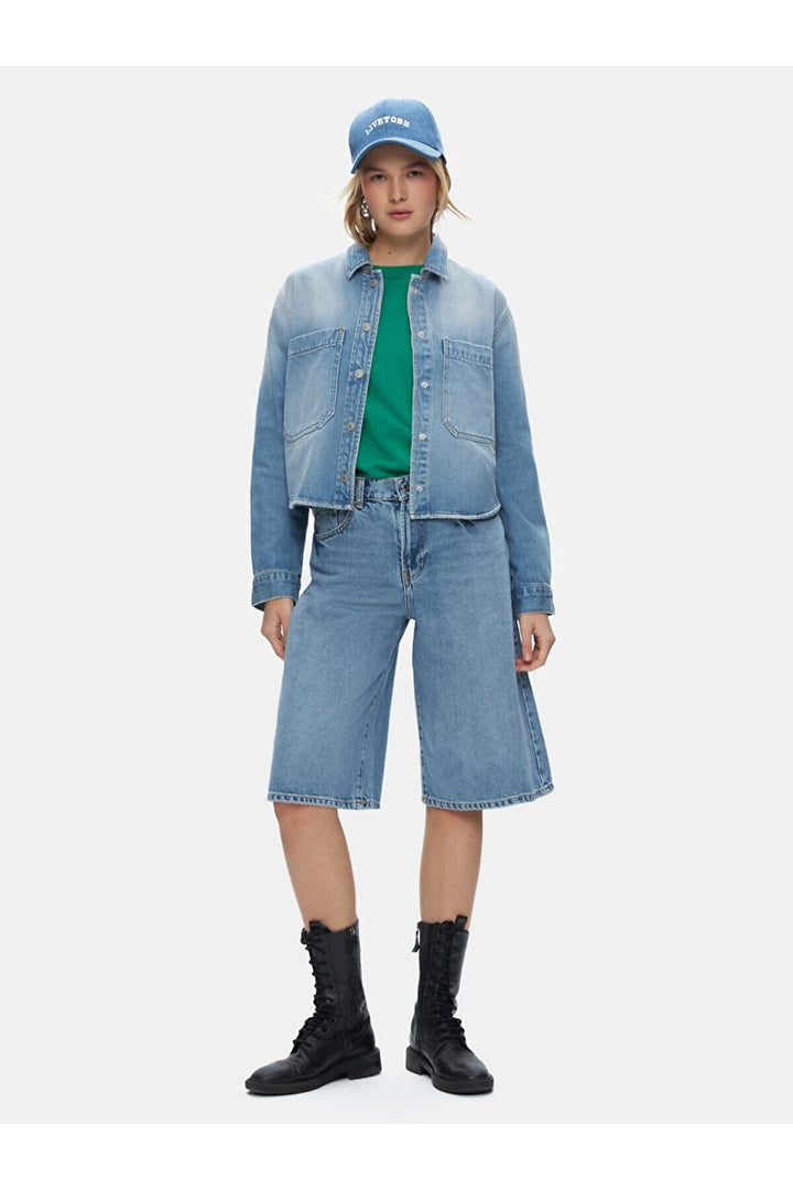 LTB Chemise courte en jean Peta