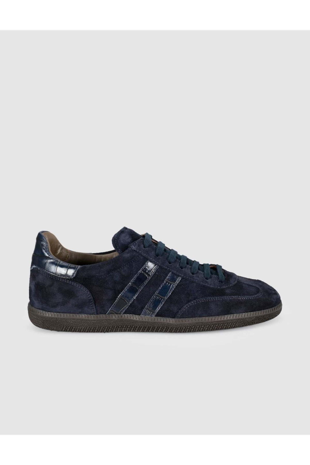 Cabani Shoes Baskets femme en cuir véritable suédé bleu marine - Bleu marine