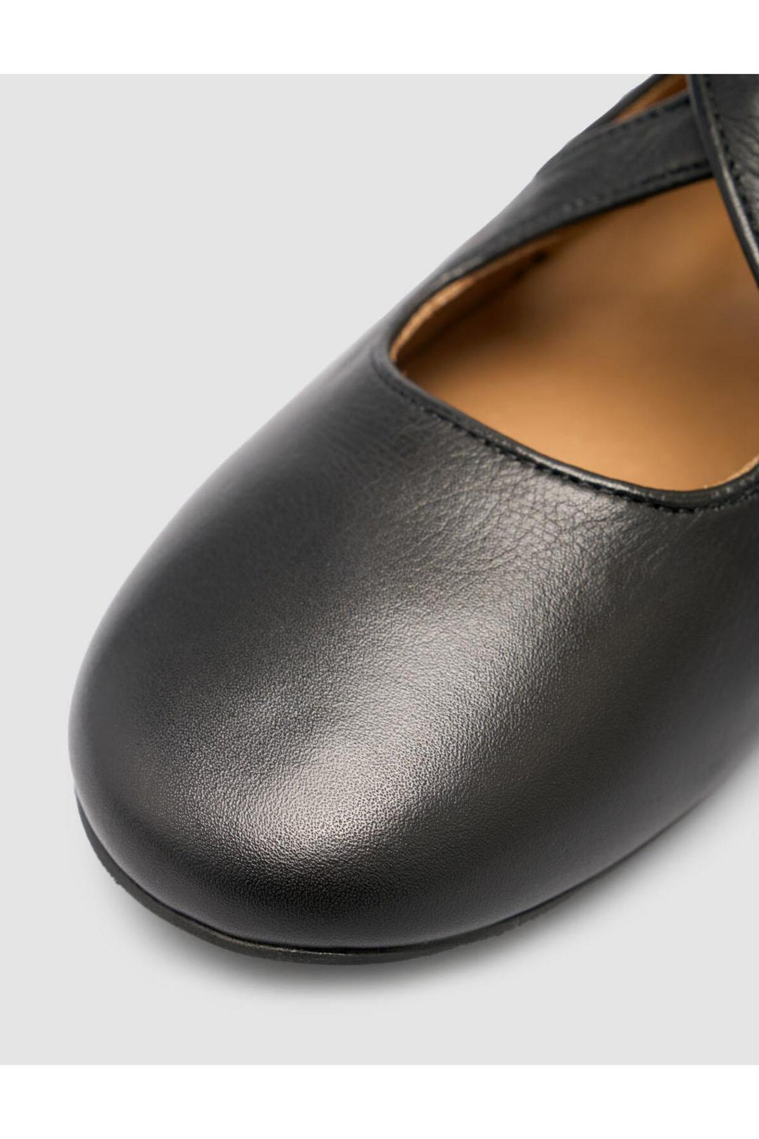 Cabani Shoes %100 Cuir Véritable Ballerines Noires pour Femmes - Noir