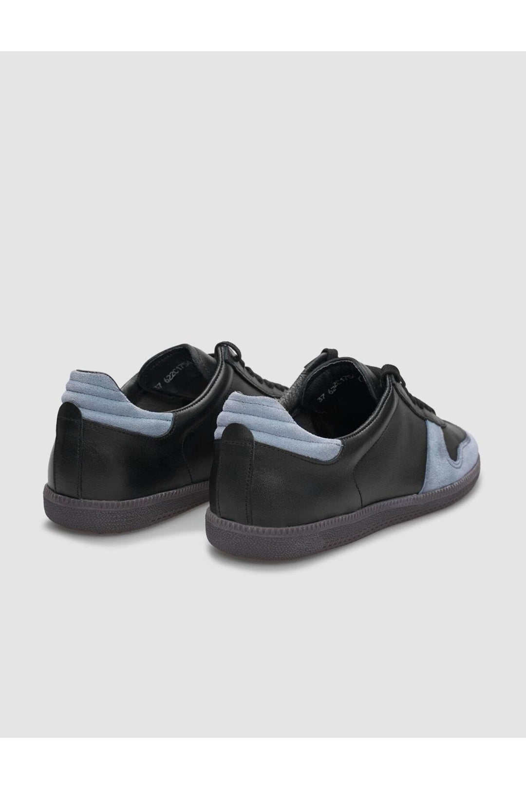 Cabani Shoes Chaussures de sport pour femmes en cuir véritable noires à lacets - Multicolore