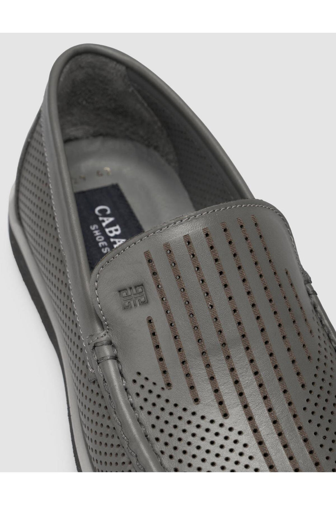 Cabani Shoes %100 Cuir véritable Mocassins gris pour homme - Gris