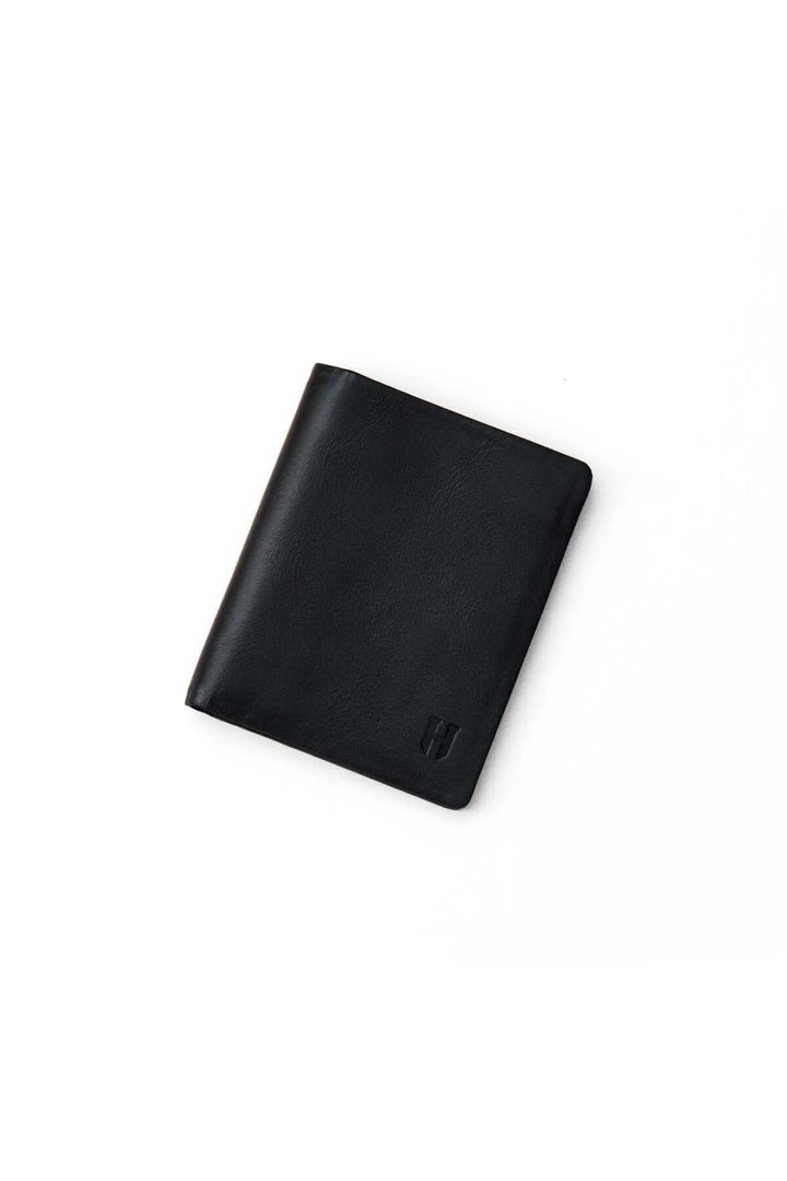helmbrook Portefeuille en cuir véritable pour homme Slim Design Multi-Bay RFID Protégé Dayton Noir