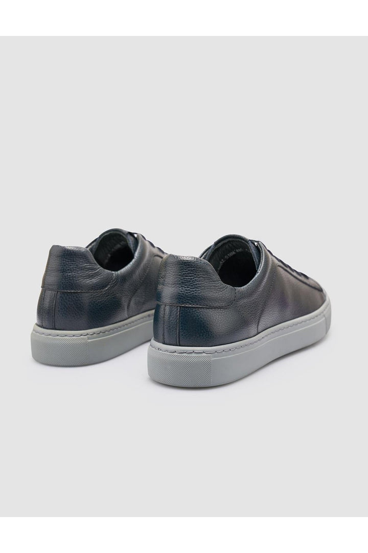 Cabani Shoes %100 Cuir véritable Bleu marine Chaussures de sport pour hommes - Bleu marine