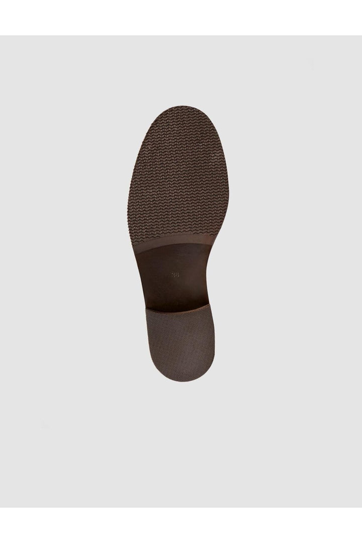 Cabani Shoes Bottines femme en cuir véritable marron avec détails cloutés et fermeture éclair. - Multicolore