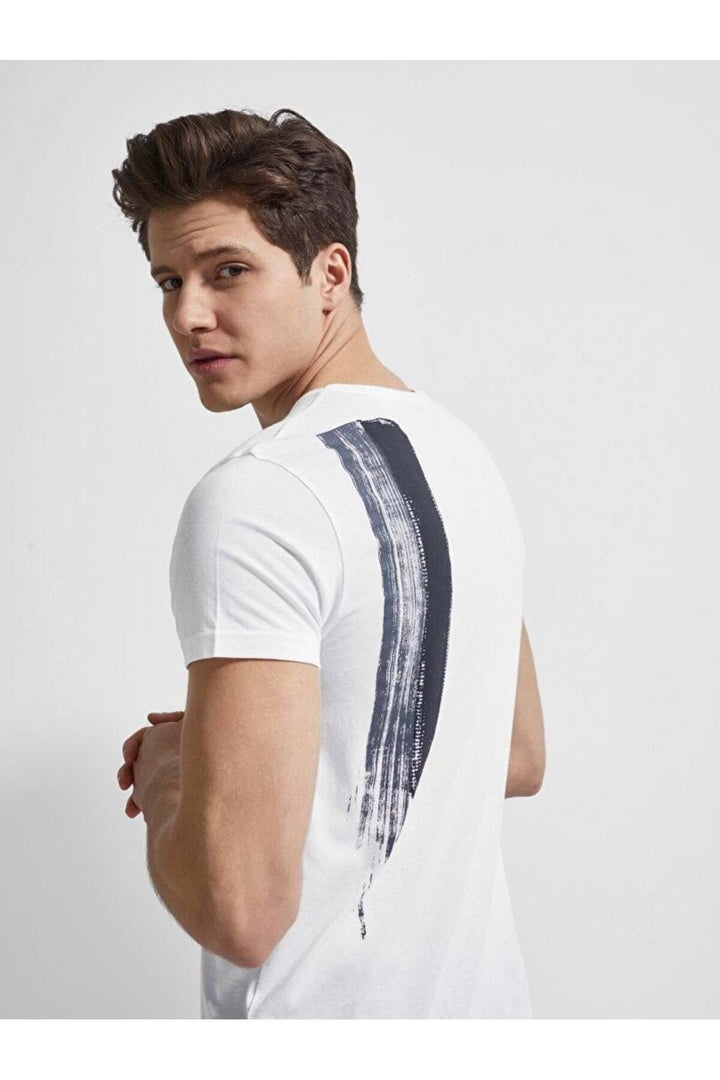 LTB T-shirt à Manches Courtes Col Roulé pour Homme Sawahı 1225845446089 - Blanc