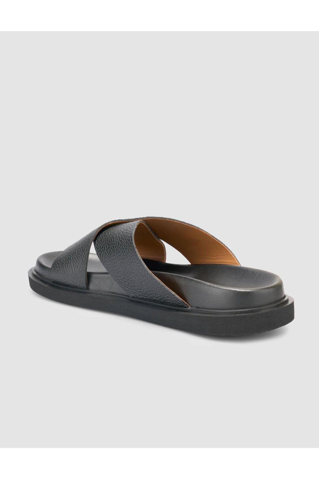 Cabani Shoes %100 Cuir Véritable Sandales Noires pour Hommes - Multicolore