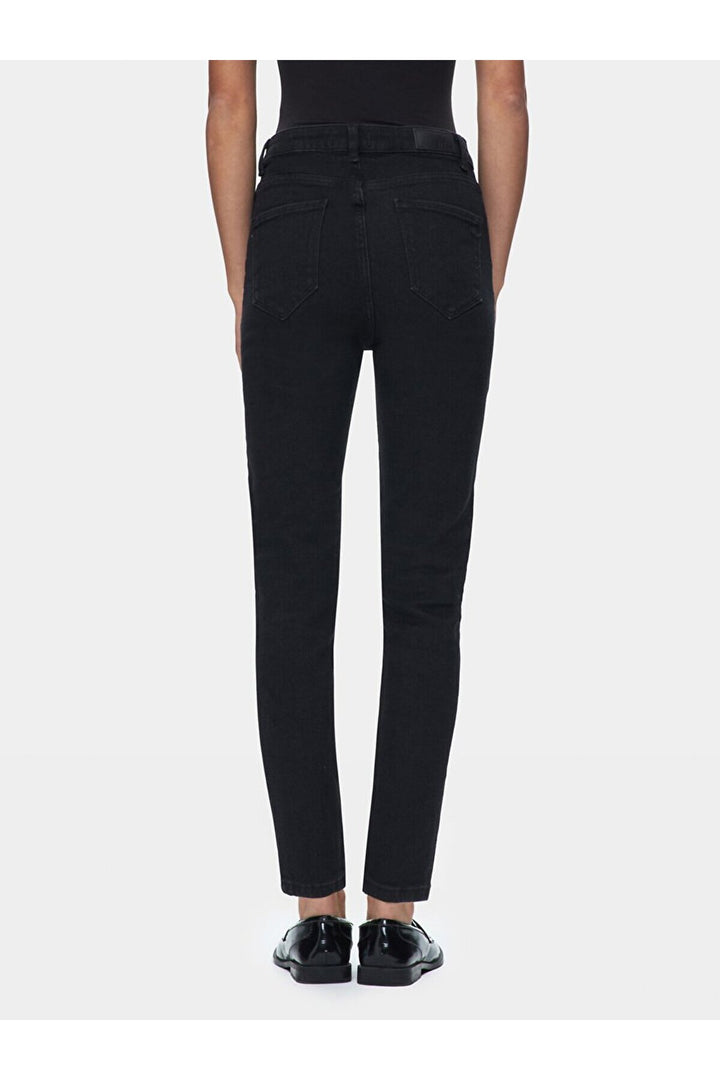 LTB Pantalon taille haute Dores Slim Mom Jean - Dores Black Wash