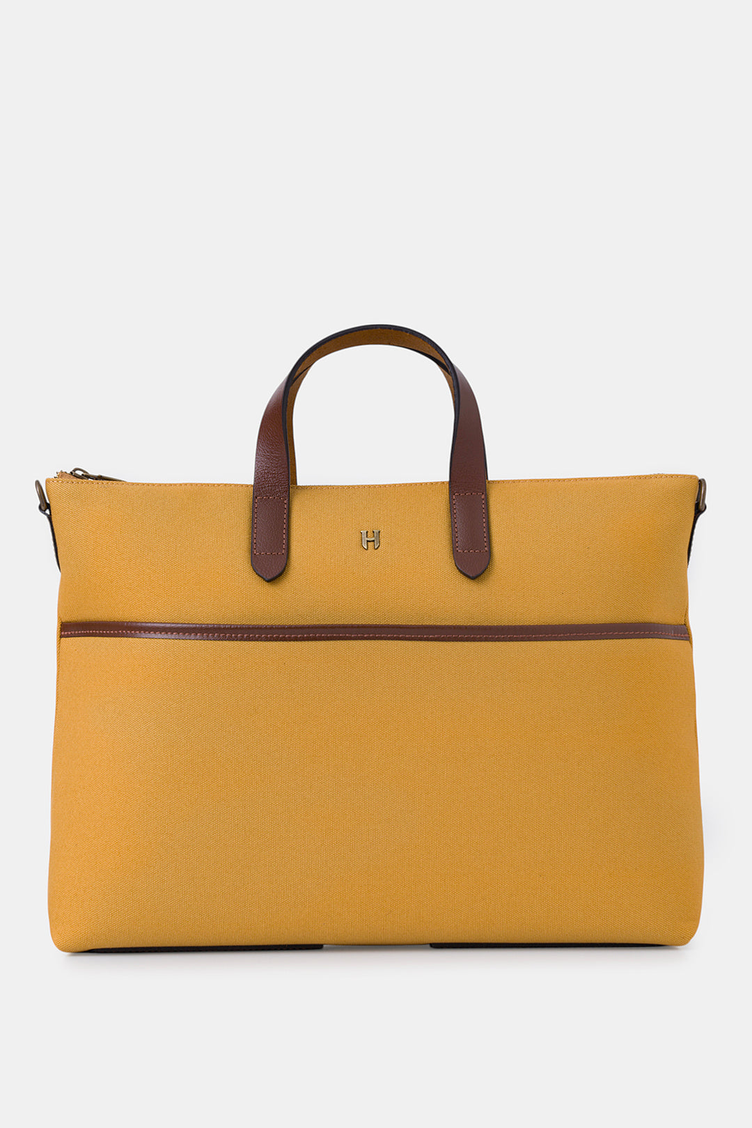 Helmbrook Sac pour ordinateur portable Brice en cuir véritable unisexe de 15,6po à compartiment unique